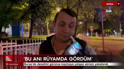 Bursa’da denetimi görünce kaçmaya çalışan sürücü yakalandı