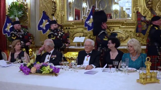 L'omaggio di Re Carlo a Mattarella: il concerto delle cornamuse scozzesi