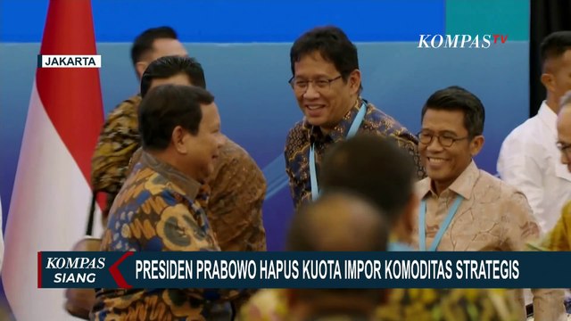 Hapuskan Kuota Impor Komoditas Strategis, Presiden Prabowo: Siapa Saja Boleh Impor