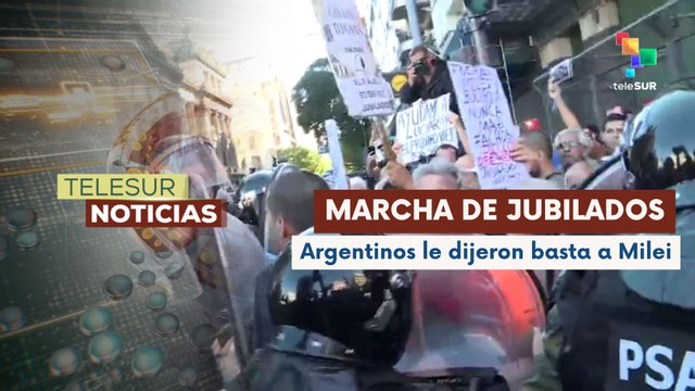 Organizaciones sociales se sumaron al reclamo de jubilados contra políticas neoliberales de Javier Milei