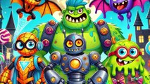 “Monster Heroes: The Midnight Muck Busters! 🧼👾 | Funny Superhero Story for Kids”