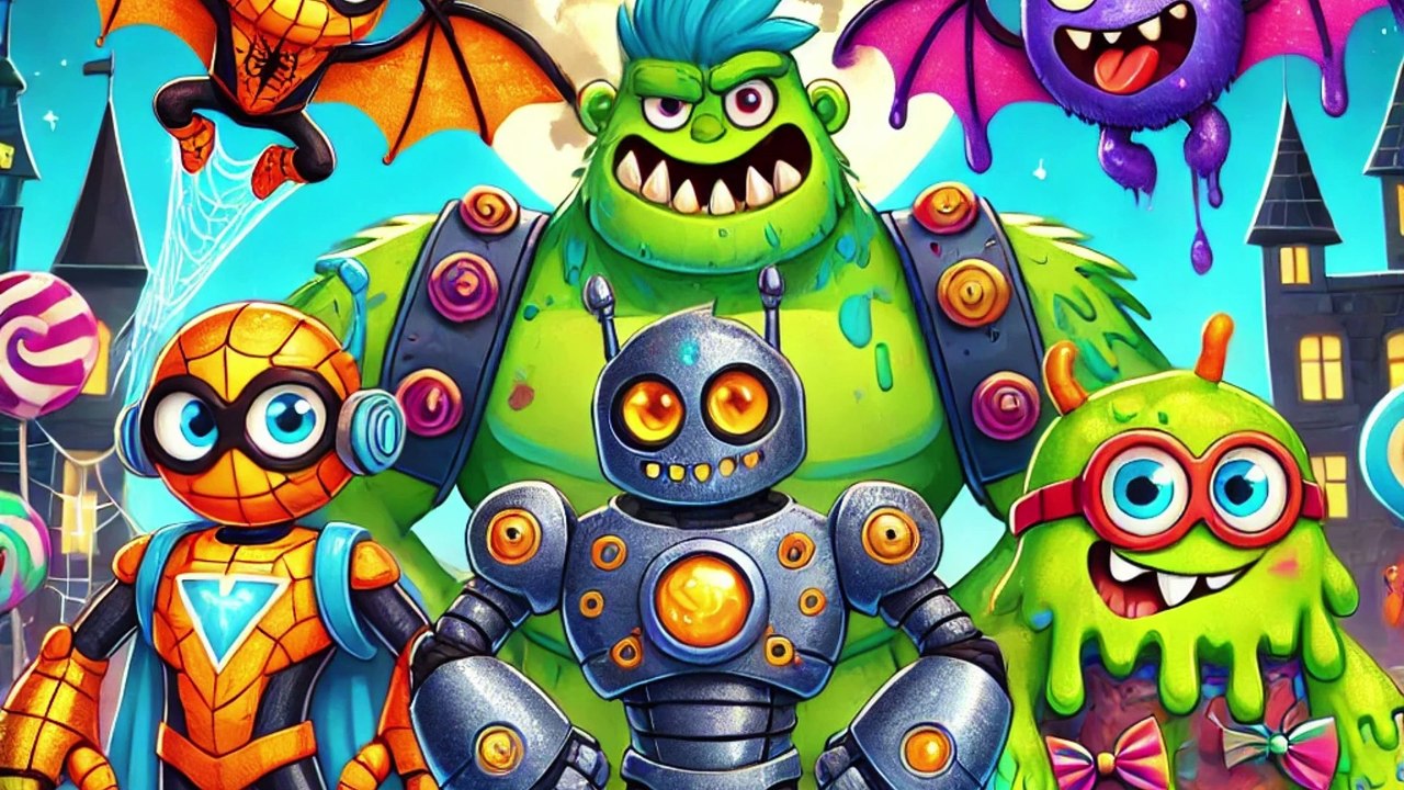 “Monster Heroes: The Midnight Muck Busters! 🧼👾 | Funny Superhero Story for Kids”