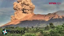 Detik-detik Gunung Meletus Semburkan Abu Vulkanik 4 Km