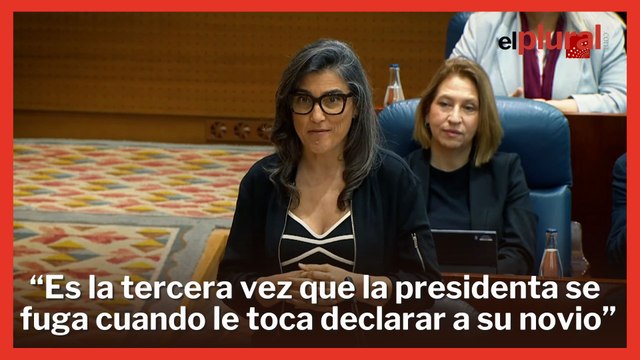 Más Madrid recrimina al PP que Ayuso se fugue cada vez que su novio declara ante juez