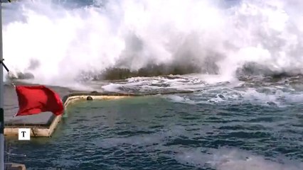 Riadas en Gran Canaria por la llegada de la borrasca Olivier, que ya se desplaza a la península