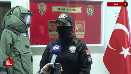 Van'da kadın bomba uzmanı, 8 yılda 100'ün üzerinde vakaya müdahale etti