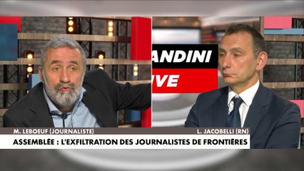 Echange tendu entre Mathias Leboeuf et Laurent Jacobelli à propos de l'exfiltration de «Frontières»