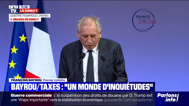 Droits de douane: Cette reconquête de notre production et de notre souveraineté est la question première que nous avons à résoudre parce qu'elle dépend de notre sécurité , souligne François Bayrou