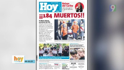 Titulares prensa dominicana jueves 10 de abril  2025 | Hoy Mismo