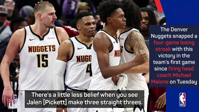 'We needed a win' - Adelman elated to secure maiden victory in post-Malone era