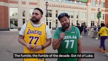 Doncic returns to Dallas...The fans have their say