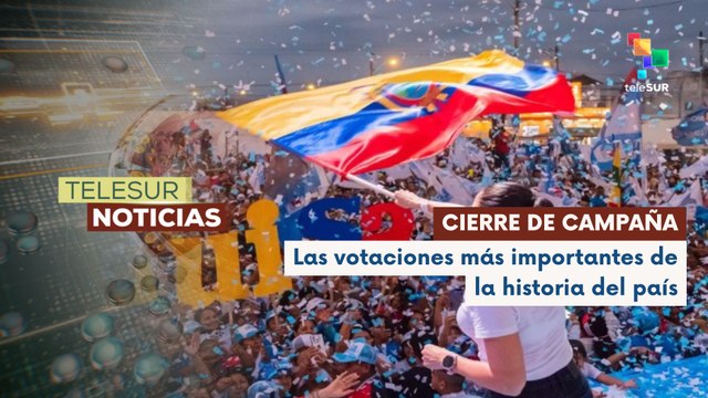 En Ecuador la candidata Luisa González, realizó el cierre de su campaña