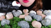 ASMR EDIBLE STONE! EATING SOUNDS MUKBANG🗿먹는돌 먹방 食べられる石咀嚼音