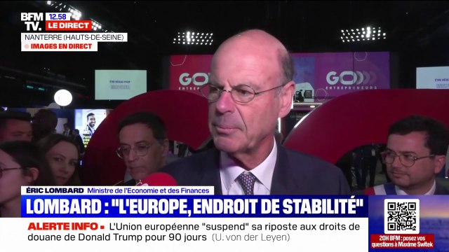 Droits de douane américains: Nous souhaitons que les tarifs douaniers restent à un niveau très bas , indique Éric Lombard