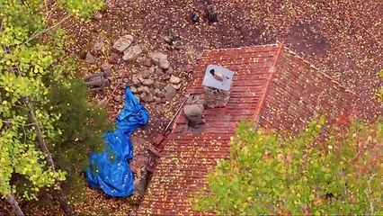 One Man Builds Log Cabin Fireplace In Wilderness