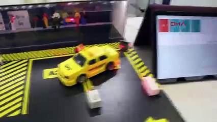 Samsun'da Ortaokul öğrencisinden hatalı parka ‘lazerli’ çözüm