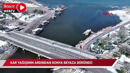 Konya, beyaza büründü