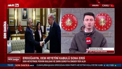Erdoğan'ın, DEM heyetini kabulü sona erdi