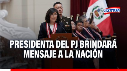 Janet Tello: Presidenta del PJ dará un Mensaje a la Nación por inseguridad ciudadana