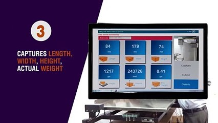 Low cost Static Cubing System -Dimensioning, Weighing, Scanning - Cubizon-R ECO