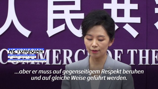 Zollstreit: China ruft USA zu Entgegenkommen auf halbem Wege auf