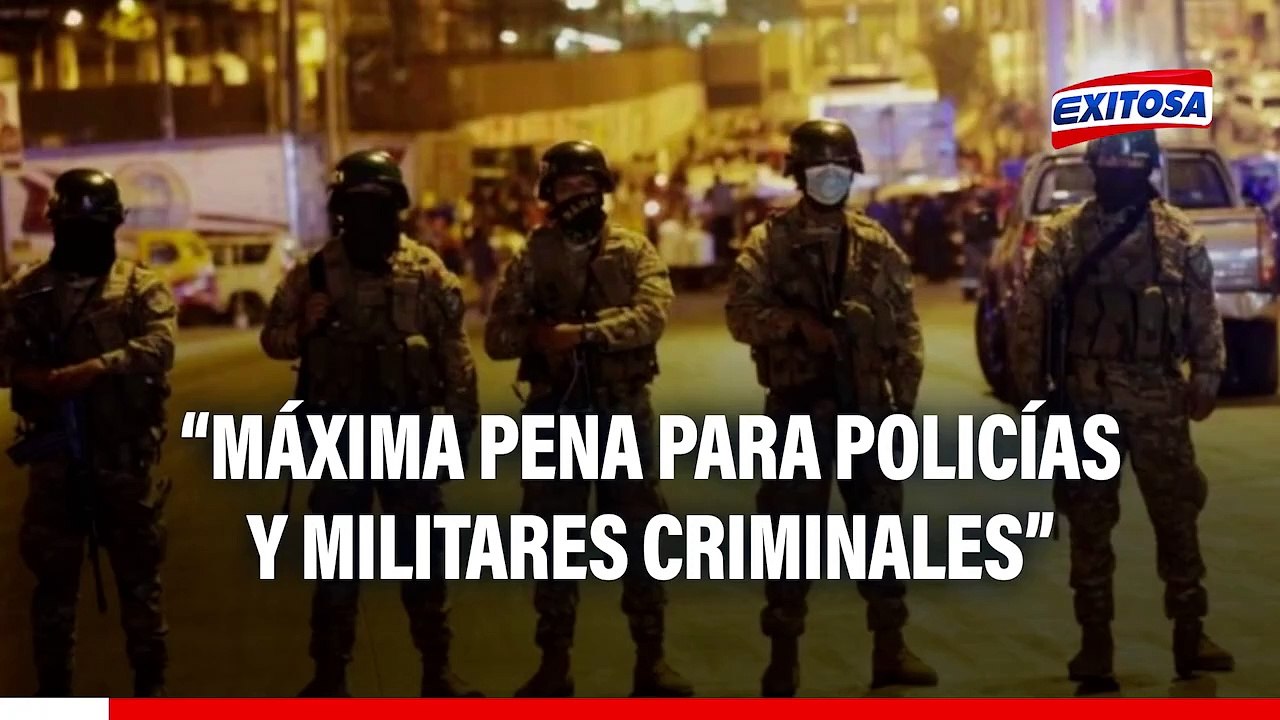 Exministro Cluber Aliaga a favor de cadena perpetua para policías y militares criminales: "La máxima pena"