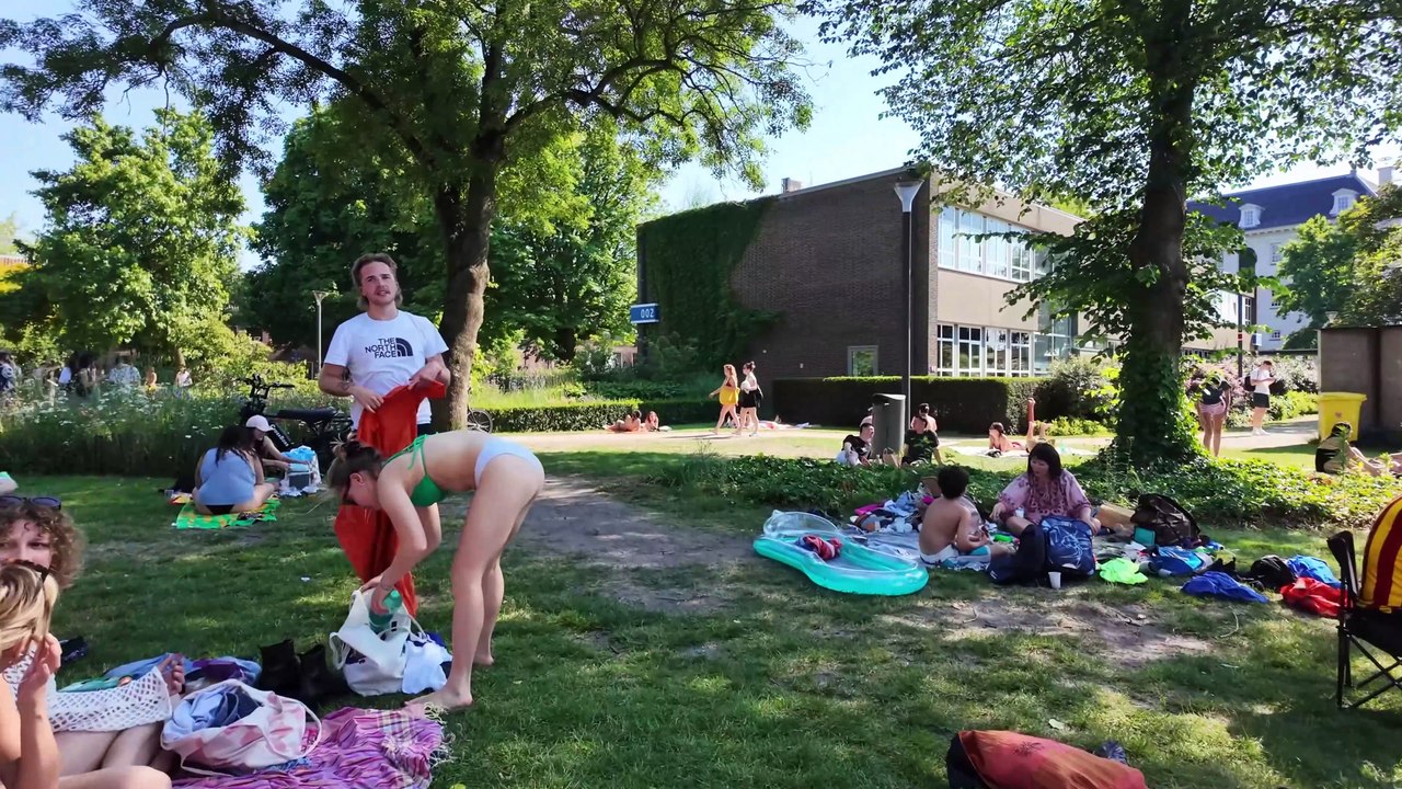 Beachlife of Amsterdam City 4K Summer Bikini Beach Walk 2024_4K