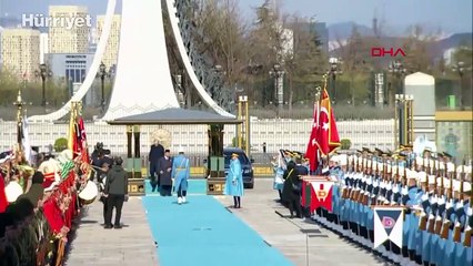 Cumhurbaşkanı Erdoğan, Endonezya Cumhurbaşkanı Subianto'yu resmi törenle karşıladı