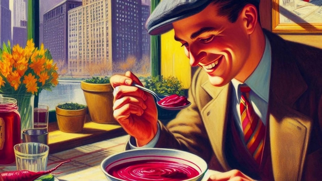 Passover Song: "Burikes Oyf Peysakh". ("Beets for Passover"). Yiddish Song. Hidden Gem. (subtitles).