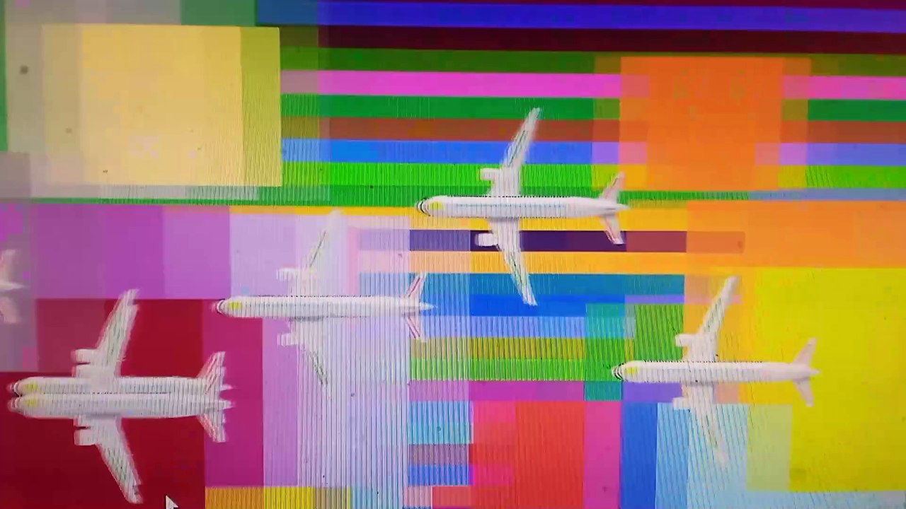 aeroplanes one after another
