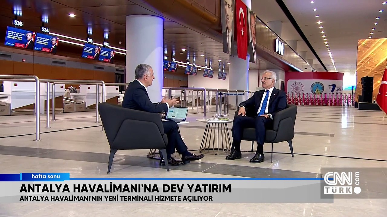 Ulaştırma ve Altyapı Bakanı Abdulkadir Uraloğlu, Antalya Havalimanı’ndan canlı yayınla Hafta Sonu'na konuk oldu