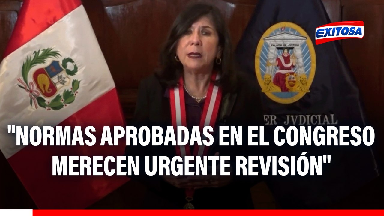 Presidenta del PJ: "Existen normas aprobadas en el Congreso que merecen una urgente revisión"