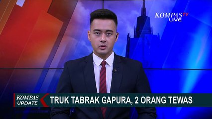 Rem Blong, Truk Tabrak Gapura Batas Magetan-Ponorogo, 2 Orang Tewas