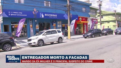 Entregador é morto a facadas pelo marido da ex-mulher