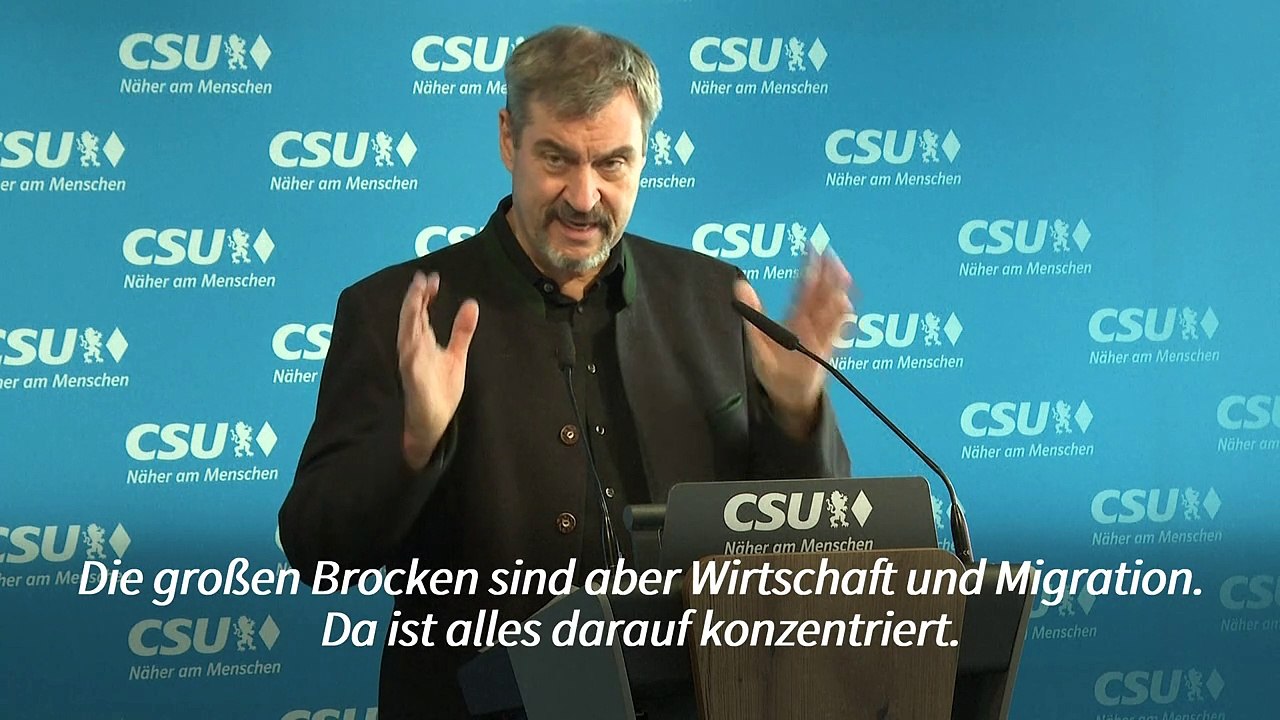 Söder zur Migration: 'Zustand wie vor 2015 erreichen'