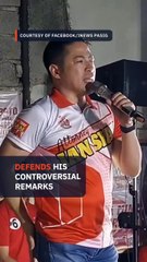 Pasig’s Ian Sia cries ‘freedom of speech,’ defends joke about single mothers
