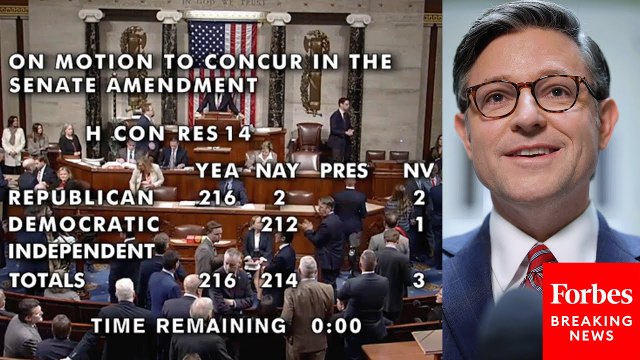 House Narrowly Adopts Senate Budget Agreement, In Win For Speaker Mike Johnson, Trump Agenda