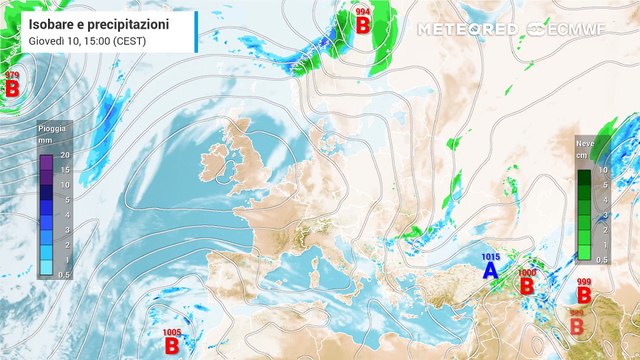 Perturbazioni a ripetizione per la prima parte della settimana di Pasqua: ecco dove pioverà