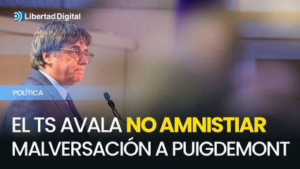 El Supremo avala la decisión de no amnistiar la malversación a Puigdemont