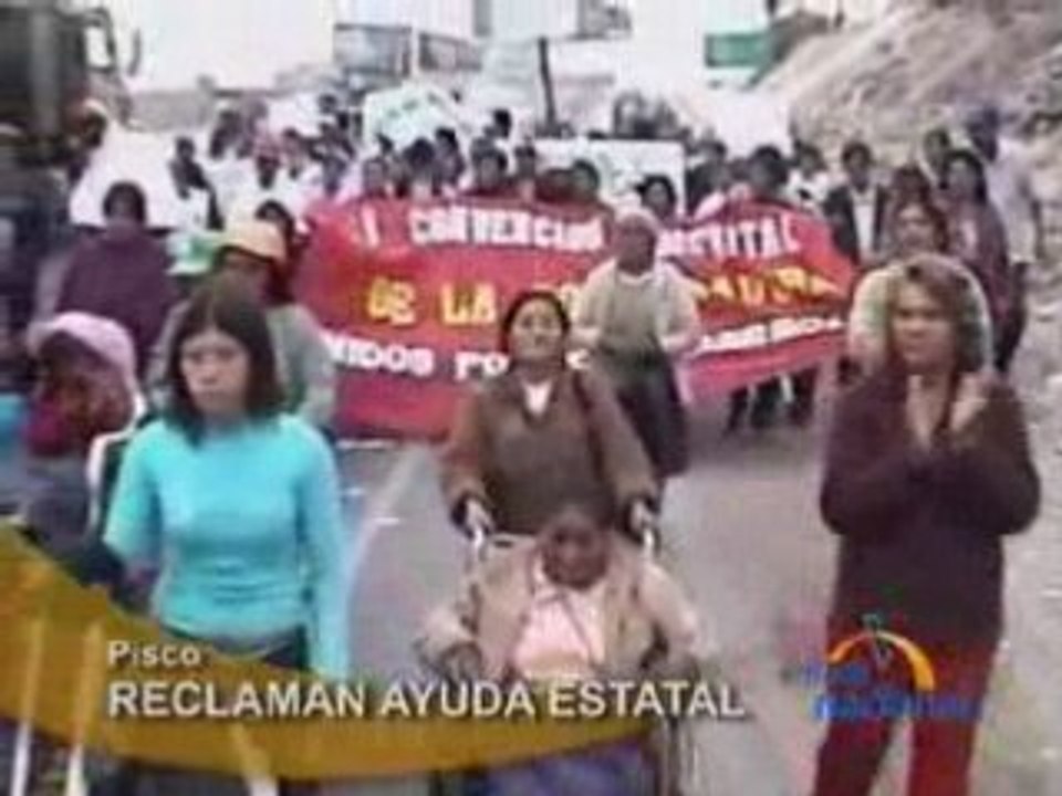 RECLAMAN AYUDA ESTATAL - PISCO