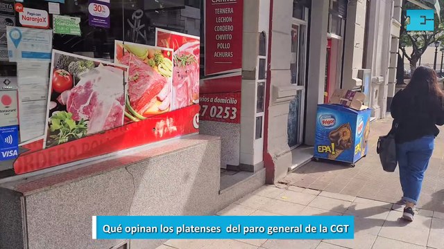 Qué opinan los platenses del paro general de la CGT