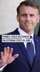 France could recognise Palestinian state in June