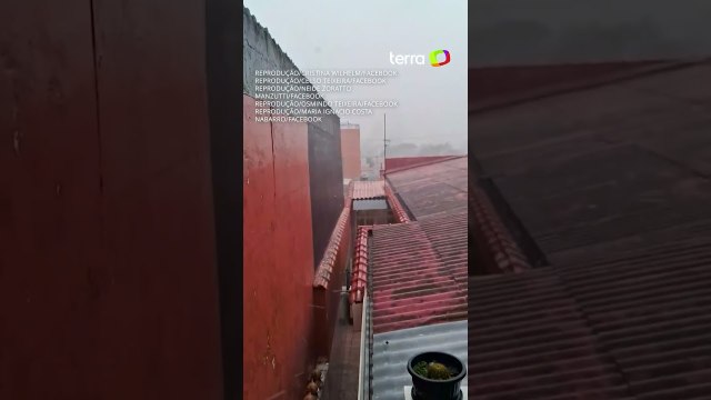 Chuva de granizo assusta moradores da Grande SP; capital entra em estado de atenção #shorts