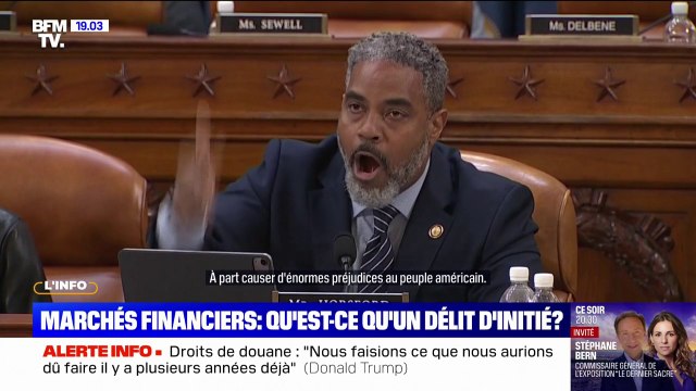 États-Unis: un élu démocrate accuse Donald Trump d'avoir manipuler les marchés après son revirement sur les droits de douane