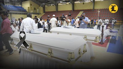 Velatorio Colectivo en polideportivo de Haina por tragedia del Jet Set