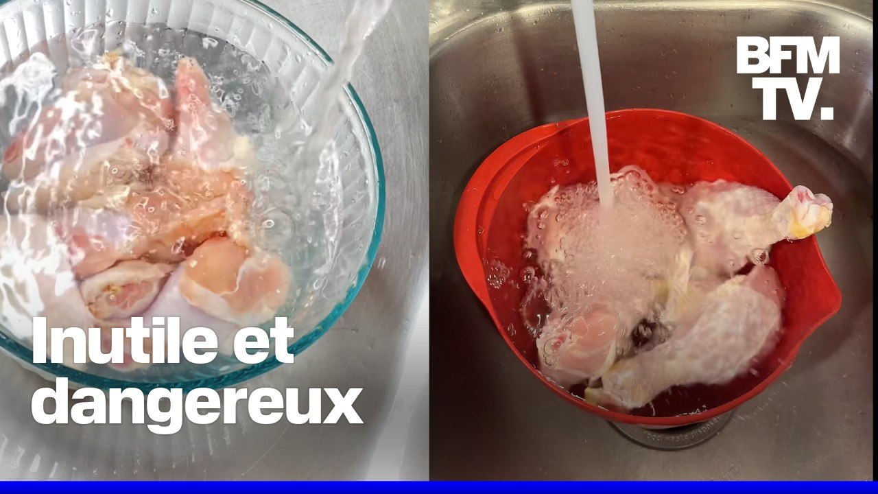 Faut-il laver le poulet avant de le cuisiner?