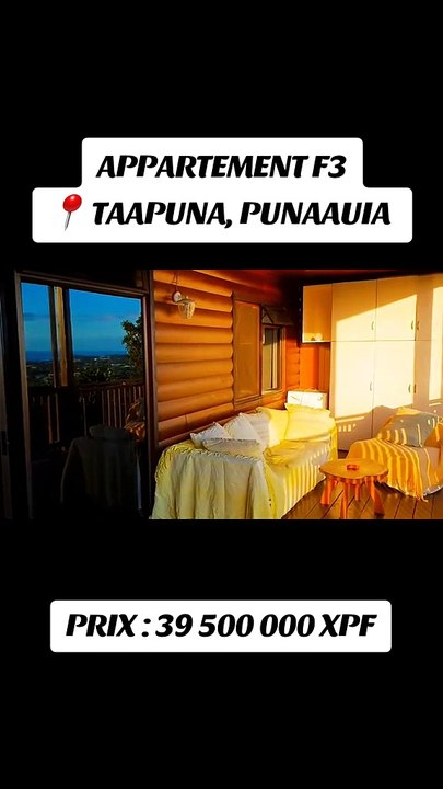 Exclusif : À Vendre Appartement F3 Meublé à Taapuna, Punaauia