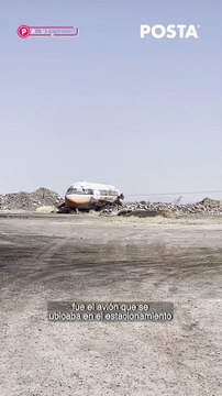En malas condiciones terminó el avión que estuvo en la Feria de Durango