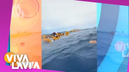 Barco se hunde y tripulación queda a la deriva