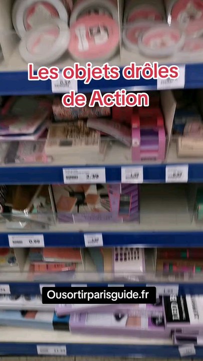 Les objets drôles de action